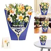 Floral Thank You Card 3D Pop Up Card for All Occasion (Daffodils)