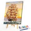 Sailing Ship-Paint by Numbers Acrylic Painting 40*50cm