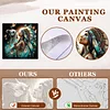 (US Local)Paint By Numbers Kit On Canvas DIY Oil Art Girl Picture Home Wall Decor40x40cm