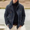Men's Casual Jacket Fashion Open Lining Solid Color Jacket