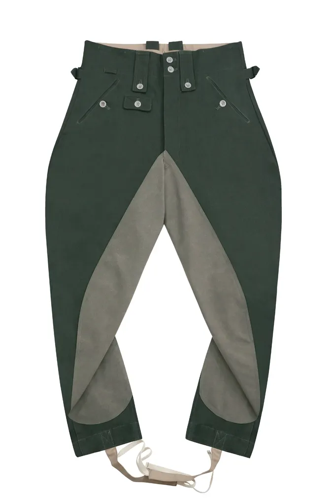   Wehrmacht M1943 HBT Reed Green Mounted Troops Riding Breeches German-Uniform