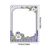 Floral Special Shape Diamond Painting Photo Frame Home Decor (Flower Purple)