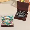 Dragonfly Diamond Painting Notecard Box Gem Art Sticky Note Holder for DIY Art