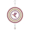 DIY Diamond Painting Double-sided Rotatable Snowman Hanging Wind Chime Suncatcher Hanging Kit