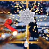 4pcs Window Hanger Double Sided Diamond Art Christmas Snowflake Wind Chimes Gift