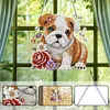 Diamond Painting Acrylic Double-side Pug Pendant Hanging Gem