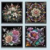 (US Local)4Pack Flower-Special Shaped Diamond Painting Kit(30x30cm)