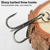 5Pcs Metal Spinner Spoon Fishing Lure with Treble Hooks Rotating Sequins Bait