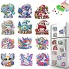 12PCS DIY Diamond Art Refrigerator Sticker Kits for Home Decor (Gnome)