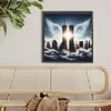 Diamond Painting -DIY Round Drill Angel Twin Towers(40*40CM)
