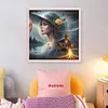 Girl-11CT Stamped Cross Stitch 45*45cm/17.72*17.72in