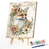 Fox-Paint by Numbers Acrylic Painting 40*60CM(Poster style）