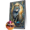 Diamond Painting-DIY Full Round Drill Black Wolf(40*60CM)
