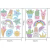 2pcs DIY Diamond Painting Plants Cartoon Kit