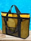 2-in-1 Mesh Beach Bag Large Beach Tote Bag Swimming Pool Travel Bag for Women