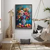 (US Local)Flower-Paint By Numbers Kit(40x60cm)