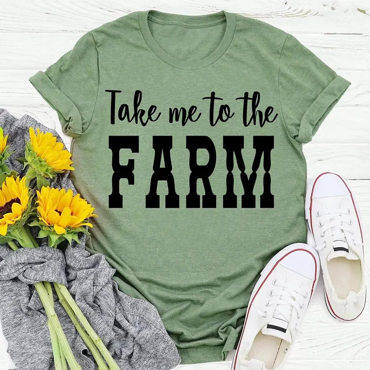 ANB - take me to the farm village life Retro Tee -04058