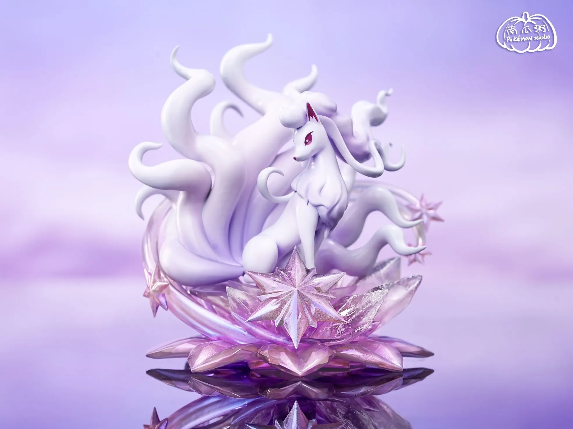 1/20 Scale World Zukan Alolan Ninetales - Pokemon Resin Statue