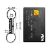 Double-ended Rotating Key Ring Titanium Keychain Rotating Key Organizer for Carabiners, Wind Chimes, Plants, DIY Accessories