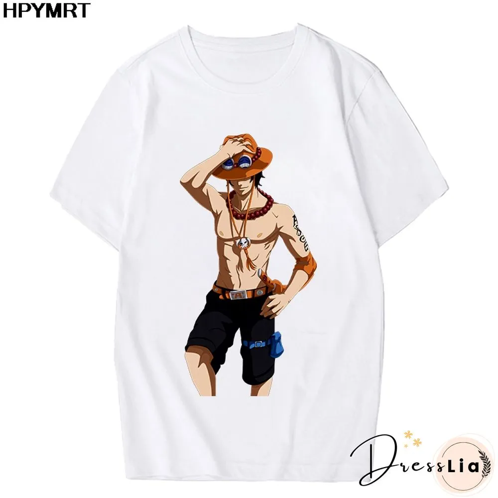 Anime Tshirt Women T Shirt One Piece Zoro Japanese Harajuku T-shirt Hipster Tees Harajuku Streewear Fashion Tops Female Clothing