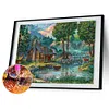 Diamond Painting -DIY Full Square Drill Forest Cabin