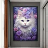 Cat Flower - 11CT Stamped Cross Stitch 40*60cm