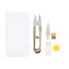 10x Thread Punch Tools Kit Cross Stitch Embroidery Needle Set for DIY Craft 11CT/14CT（Color Random）