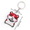 Hamster - Counted Bead Embroidery - Keychain