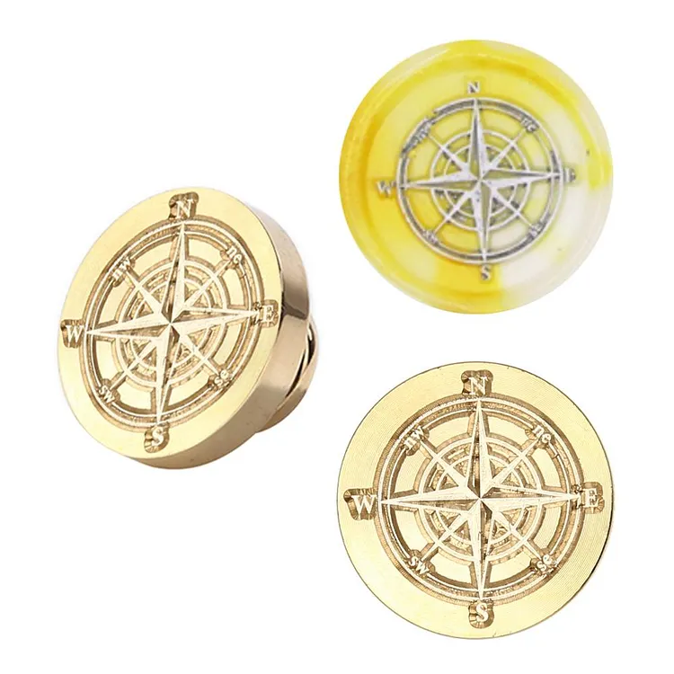Diy Fire Lacquer Round Sealing Wax Stamp Head 25Mm gbfke