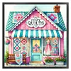 Sewing House-14CT Stamped Cross Stitch 40*40cm/15.75*15.75in