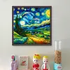Starry Sky Scenery-11CT Stamped Cross Stitch 50*50cm/19.69*19.69in