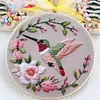 Flower Hummingbird-Embroidery Kit