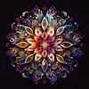 Mandala-11CT Stamped Cross Stitch 40*40cm