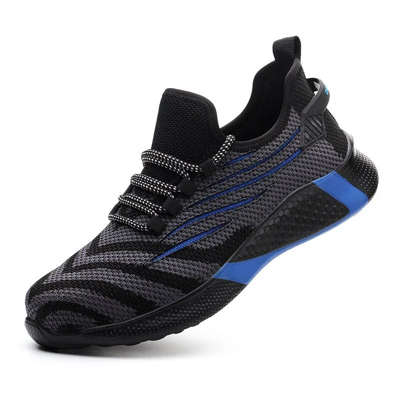 Men Work Safety Shoes With Steel Toe Ankle Boots Male Indestructible Work Shoes Men Sneakers Lightweight Men Shoes Safety Boots