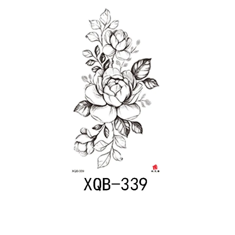 Small Full Arm Waterproof Tattoo Sticker Half Arm Arm Painted Flower Animal Arm Lasting European and American Tattoo Sticker