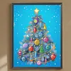 Diamond Painting -DIY Round Drill Colourful Xmas Tree