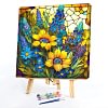 (Multi-Style)Flower Animal Glass Painting-Paint by Numbers Acrylic Painting 40*40CM