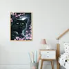 >SALE<DIY Full Round Drill Diamond Painting 5D Black Cat Poster Kit (NH2054)