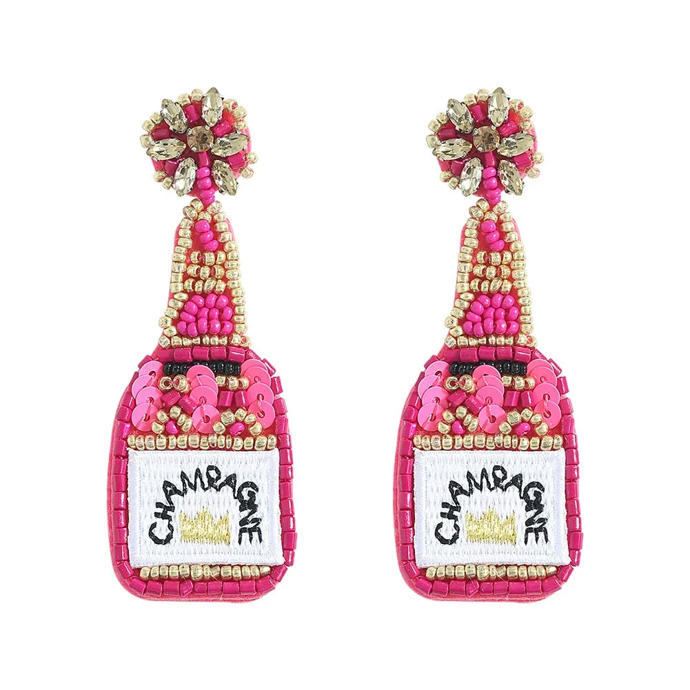 Dvacaman Bohemian Colourful Weave Beaded Flower Statement Drop Earrings Women Ethnic Handmade Seed Beads Dangle Earrings Jewelry