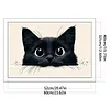 Black Cat -11CT Counted Cross Stitch Kit(40x60cm)