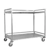 [US Local Warehouse] Heavy Duty Rolling Utility Cart with Wheels Handle 660lbs Capacity Rolling Cart