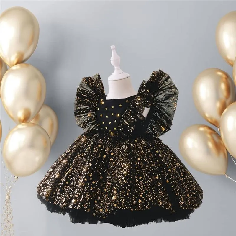 Baby Dress Girl 1st Birthday Dress For Baby Girl Dress Bowknot Princess Dresses Flower Girls Wedding Party Tutu Kids Clothes