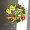 Diamond Painting Christmas Bear Wall Decor Wreath Pendant