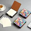 Butterfly Leather Diamond Art Note Box with 160 Sheets of Paper for Beginners