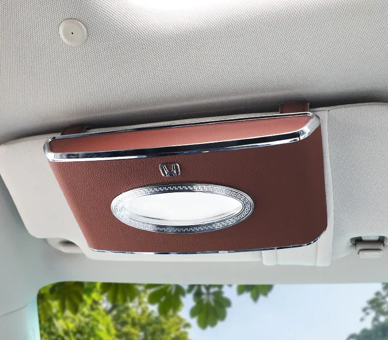 🔥Hot Selling🔥Exclusive Logo Customization🚗Car Paper Box Hanging Sun Visor Tissue Box Car Interior Decoration Supplies