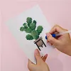 12pcs Plants DIY Mini Square Diamond Painting Set 14x18cm