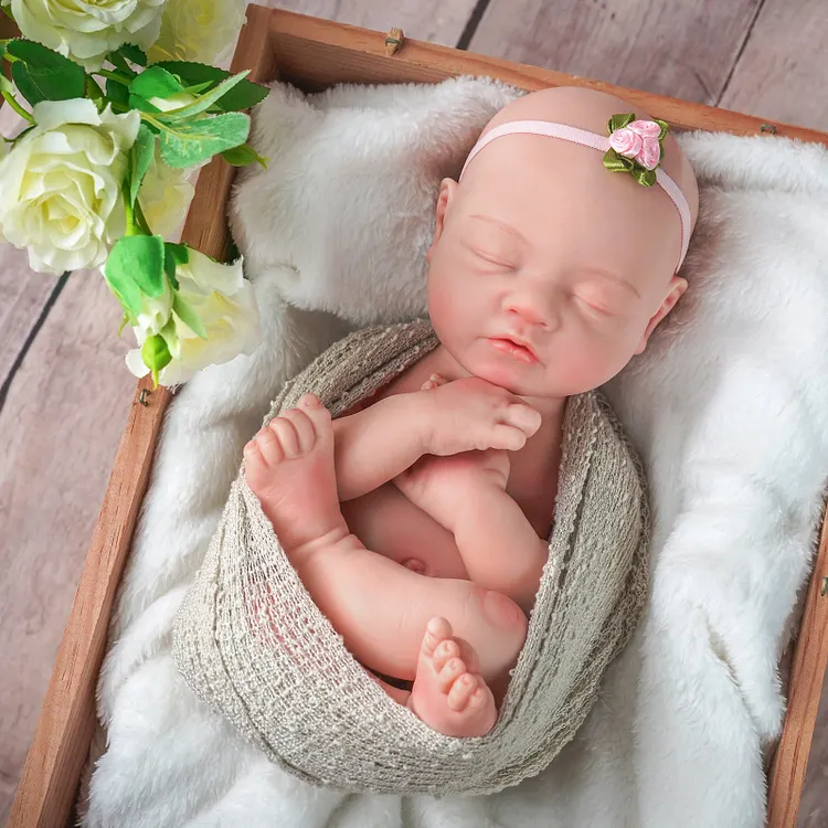 Babeside Annie 16" Realistic Silicone Sleeping Baby Newborn Girl Healing of the Heart