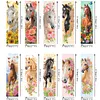 (US Local)10 Pcs Special Shape Horse Diamond Painting Bookmarks for Adults DIY Art Craft