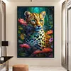 Leopard-11CT Stamped Cross Stitch 40*60cm/15.75*23.62in (Big Size)