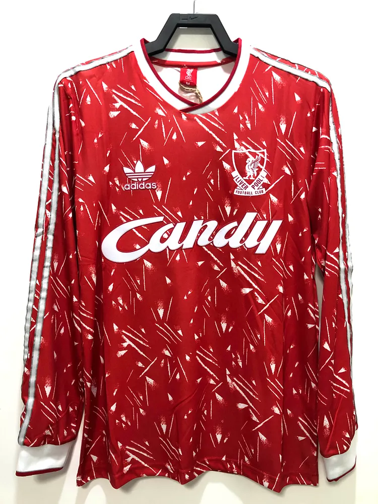 Liverpool 1989/91 Retro Long Sleeve Home Jersey